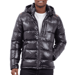 Michael Kors Mens Reflective Hooded Sport Jacket (Large