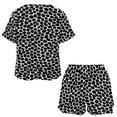 thumbnail image 3 of Leopard Print Pattern 2 Pack Women’s Pajama Set Print Sleepwear And Shorts Y2k Loungewear Sets S-5XL, 3 of 7