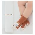 thumbnail image 3 of 6 Pairs Toddlers Non Slip Socks with Grippers Baby Girls Boys Anti Skid Crew Cotton Socks for Infants Kids Gifts Baby, 3 of 9