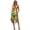 Floral Decoration, variant on Binienty Sleeveless Sundress with Tropical Floral Pattern, Asymmetric Hem Midi Dress with Side Pockets for Summer Casual Outings and Weekend Gatherings