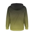 thumbnail image 4 of Hinvhai Men's Tie-dyed Sweatshirts Casual Zip Up Hoodies Pullover Long Sleeve Hooded Sweatshirts Fashion Hoodies Army Green 10(XL), 4 of 4