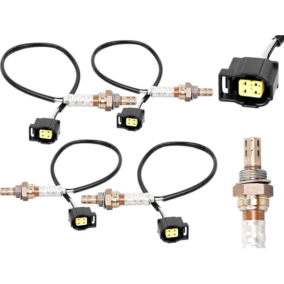 234-4587 250-24253 Oxygen O2 Sensor Upstream/Downstream 4PCS | Compatible for Chrysler 300 Town & Country Dodge Dakota Durango Ram 1500 2500 3500 Jeep Wrangler Grand Cherokee & Mor