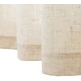 thumbnail image 6 of Linen Textured Short Curtains Kitchen Tiers Solid Color Cafe Drapes Rod Pocket, 6 of 15