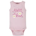 Gerber Baby Girls Tank Onesies Brand Bodysuits, 4Pack