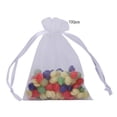 thumbnail image 2 of 100pcs Organza Drawstring Bags for Jewelry Wedding Candy Storage Bag (White), 2 of 8
