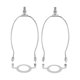 thumbnail image 5 of 2x Pantalla de lámpara Arpa Soporte de pantalla de lámpara Accesorios de soporte de lámpara Lámpara E26 desmontable Plata, 5 of 9