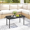 thumbnail image 2 of Outsunny Outdoor Coffee Table, Patio Coffee Table with Slatted Tabletop, 2 of 10