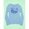 thumbnail image 3 of Whale Outline With Symbols Long Sleeve Toddler -Image by Shutterstock,  4 Toddler, 3 of 4