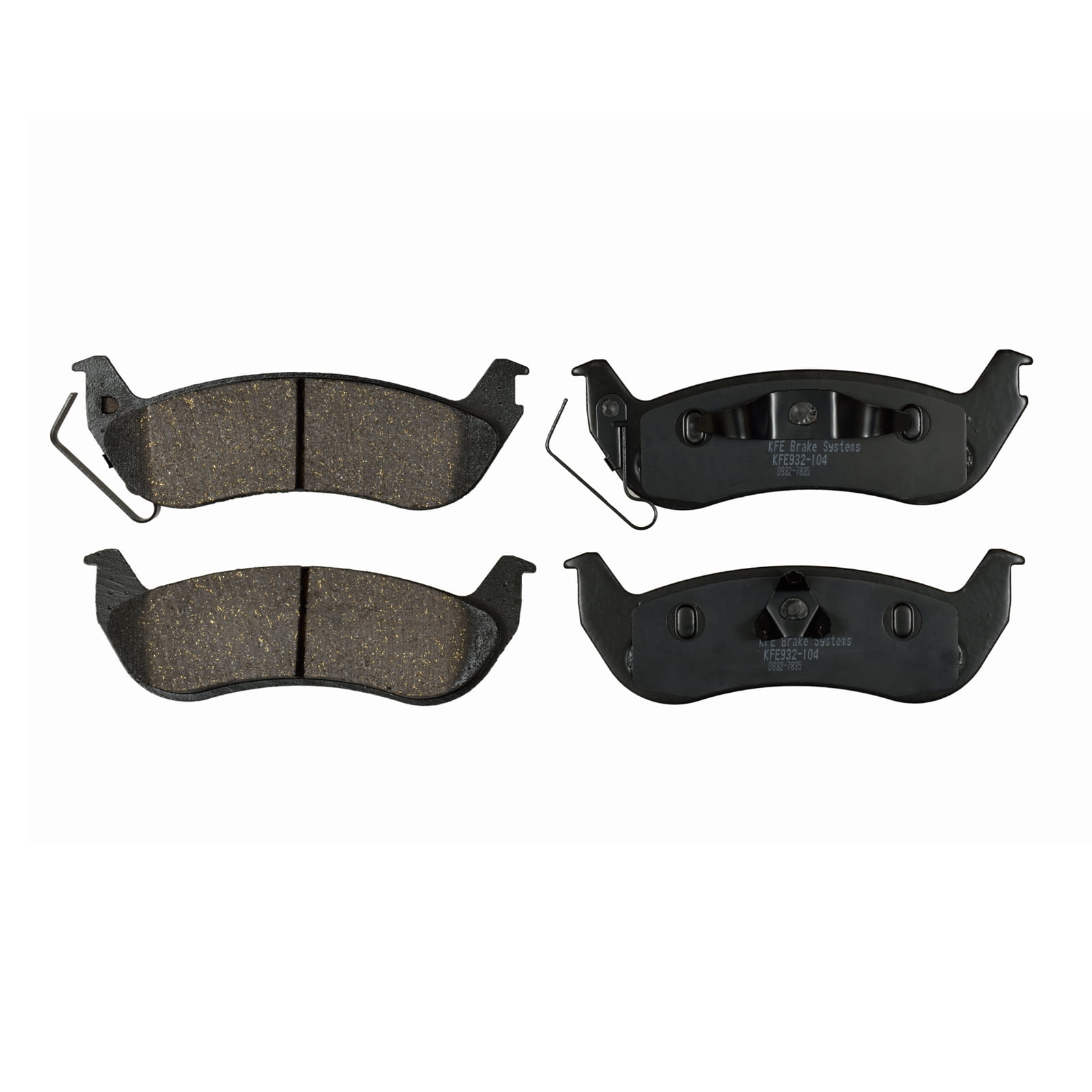 Premium Ceramic Disc Brake Pad REAR Set KFE QuietAdvanced Fits 2003