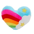 thumbnail image 1 of 1pc Rainbow Heart Shape Plush PP Almohadas de almohada de algodón (patrón aleatorio), 1 of 5