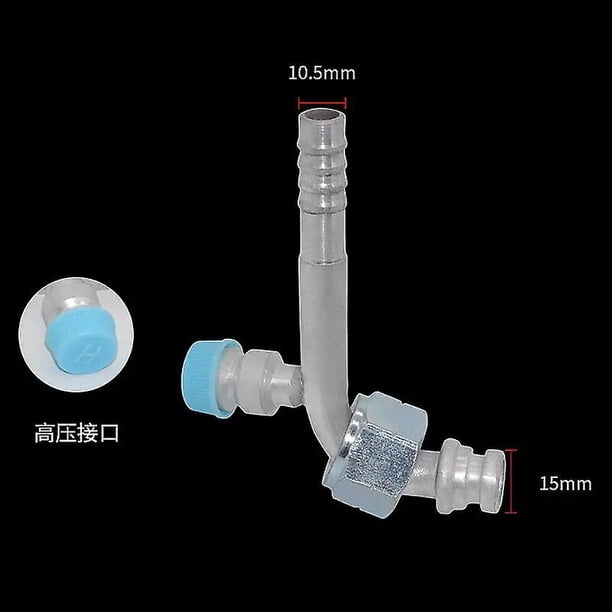 Hose connector for car air conditioner, air cooling, or R134 assembly with valve, air cooling assembly with valve~9762
