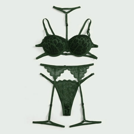 

Ladies Strap Lace Crochet Cutout Teddy Lingerie Embroidery Underwear