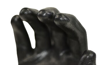 G & F Seamless Knit Nylon Nitrile-Coated Work Gloves, Black, Size Extra Large, 6 Pairs