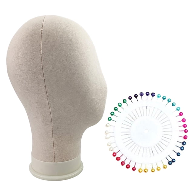 Milaget Tête de Mannequin Modèle Support de Perruque Polyvalent pour Chapeaux Fabrication de Bijoux Cheveux 23 Pouces