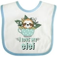thumbnail image 3 of Inktastic Teacup Raccoon I Love My Gigi Boys or Girls Baby Bib, 3 of 4