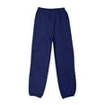 thumbnail image 3 of BYHONG Cargo Pants for Girls Cargo Jogger Pants Casual Girl's Elastic Waist Cargo Pants with Pockets Navy 150, 3 of 9
