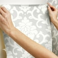 thumbnail image 6 of Damask Peel & Stick Wallpaper, 6 of 41
