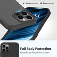 thumbnail image 4 of Compatible with iPhone 15 Pro Max Case with Screen Protector,Upgraded Liquid Silky Soft Silicone Cover,Fashionably Designed for Men Women Girls,Protective Phone Case 6.7",Dark Grey, 4 of 12