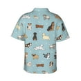 thumbnail image 3 of Daiia Dog Pets Hawaiian Shirt for Men Gentle Cotton Regular Short Sleeve Casual-3X-Large, 3 of 9