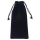 thumbnail image 2 of 4 bolsas de tela flocada negra para guardar relojes, joyas y joyas., 2 of 7