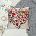 thumbnail image 2 of GOSMITH  Valentine's Day Pillow Covers Red White Sweet Love Throw Pillow Case Hearts Stripes Love Cushion Cover for Home Couch Sofa Wedding Anniversary Decoration,, 2 of 5
