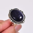 thumbnail image 2 of Blue Sunstone 925 Sterling Silver Ring, Adjustable Ring, Silver Jewelry Ring, Blue Ring, Oval Ring, Dainty Ring, Handmade Ring, Gemstone Ring, Gift Fo, 2 of 4