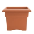 thumbnail image 4 of Bloem Veranda 18" Plastic Square Planter Box - UV-Resistant, Indoor/Outdoor, Terra Cotta, 2-Pack, 4 of 5