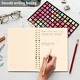 thumbnail image 4 of FORMRS 1-Subject Spiral Notebook 8" x 5" College Ruled 60 Refillable Sheet A5 Hard Cover, Colorful Block Pattern, 4 of 7