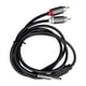 thumbnail image 1 of Cable auxiliar de 3,5 mm macho a 2 RCA Y macho, conexión estable, RCA Y 2M, 1 of 9