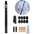 thumbnail image 1 of 8-Hole Pocket Sax, Portable Mini Sax for Beginners, Easy Play Practice with Breath Control (Black), 1 of 4