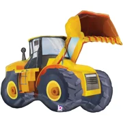 Construction Loader BullDozer Truck 33″ Birthday Mylar Foil Balloon