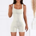 thumbnail image 5 of Women's Solid-Color Sleeveless Jumpsuit Shorts Stylish All-match Shorts Pants for Workout Cycling, 5 of 5