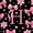 Pink Black H, variant on Erosebridal Pink Bows Girls 7-Piece Twin Bedding Sets,Letter R Monogrammed Bedding Comforter Set For Girls Kids,Reversible black