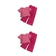 thumbnail image 3 of Minnieouse Niños rayas patrón camiseta pantalones conjunto correr viajar deportes poliéster elástico niñas Tops pantalones Kit ropa 110cm 110cm 2piezas, 3 of 6