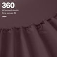 thumbnail image 3 of Superior 1000 Thread Count Egyptian Cotton Sheet Set, Deep Pocket Bed Sheets, King, Plum, 3 of 13