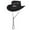 Black, variant on Stetson Men's Grand Canyon Mesh Covered Safari Hat (Beaver, Small)