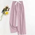 thumbnail image 2 of Women's Fleece Pants Casual Cute Fluffy Soft Loose Pants Winter Funny Plush Warm Bottoms Pink Free, 2 of 4