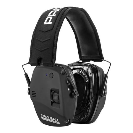 PROHEAR 030 Upgraded Bluetooth Electronic Shooting Hearing Protection Muffs with GEP02 Gel Ear Pads Noise Reduction Sound Amplification Headsets for Gun Range Hunting Gifts for Women Man - Black
