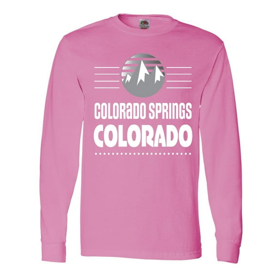 Inktastic Colorado Springs Colorado Mountains Long Sleeve T-Shirt