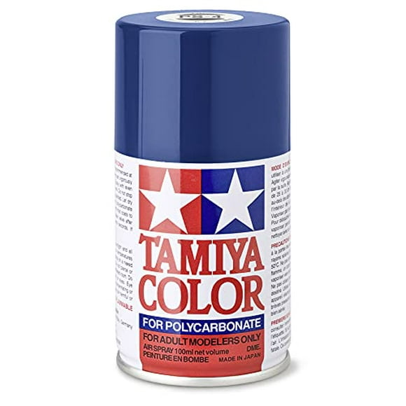 Tamiya TAM86004 86004 PS-4 Peinture en Aérosol Bleue, Bombe de 100 ml