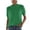 Green, variant on PLHWHYQ Women's Knitted Short Sleeve Top, High Round Neck Layering Bottoming Shirt, Comfort Casual T-Shirt Blue S