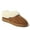 Chestnut, variant on Fireside by Dearfoams Women's Adelaide Genuine Shearling Clog Slipper