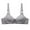 Gray, variant on NARABB Women's 18 Hours Coverage Bar Bra Soild Wire Free Underwear One-Piece Bra Everyday Underwear Daily Fitness Low Impact