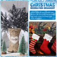 thumbnail image 5 of Ramas de pino de Navidad, agujas artificiales, 20 piezas, aguja con purpurina, reutilizable, bricolaje, decoración del hogar, ramita de Navidad, rama para fiesta, color negro, 5 of 5