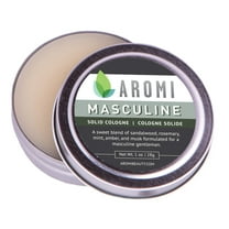 Aromi Masculine Solid Cologne | Sweet Musky Fragrance for Men, Powdery Scent