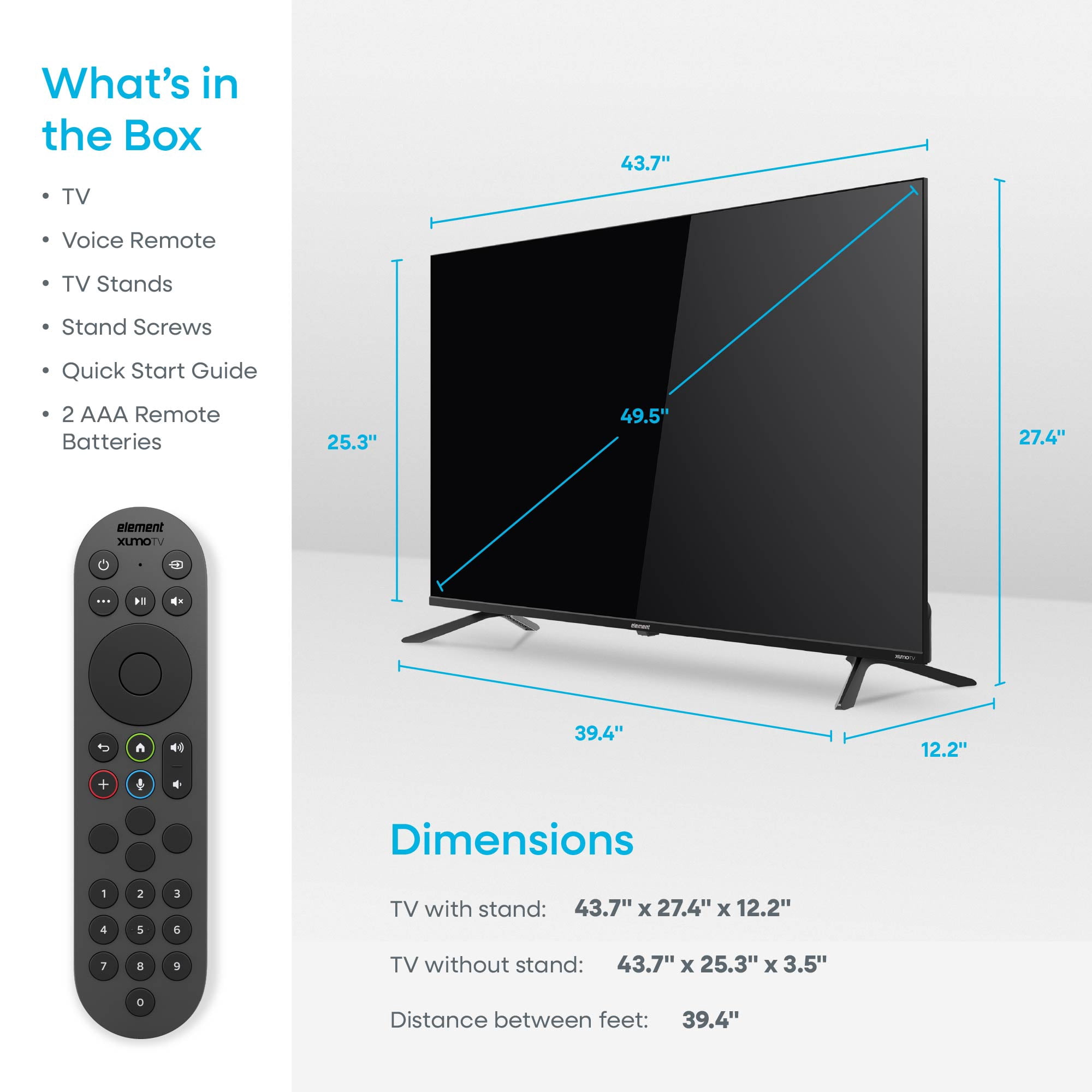 Element 50" 4K UHD HDR Xumo TV (E550AE50C)