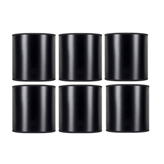 Set of 6 Barrel Drum 5 Inch Clip On Chandelier Lamp Shades
