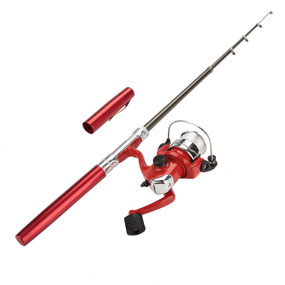 Pocket Collapsible Fishing Rod Reel Combo Mini Pen Fishing Pole Kit  Telescopic Fishing Rod Spinning Reel Combo Kit - AliExpress