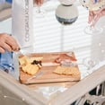 thumbnail image 3 of Pavilion Gift Company Beach Best Life Starfish 7 x 9 Inch Cutting Cheese Board, Set Of 4 Forks With Debossed Text, 9", Brown, 3 of 9