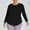Black, variant on EchfiProm Womens Black Workout Tops Plus Size Shirts Long Sleeve Crew Neck Solid Fall Blouse for Ladies